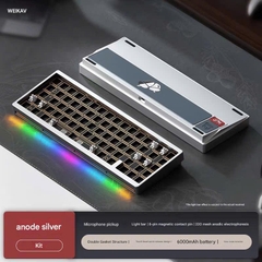 Bàn Phím Cơ Nut65 3 Modes, Nhôm Cnc, Mạch Xuôi Led Rgb Hotswap Ball Catch