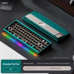 Bàn Phím Cơ Nut65 3 Modes, Nhôm Cnc, Mạch Xuôi Led Rgb Hotswap Ball Catch