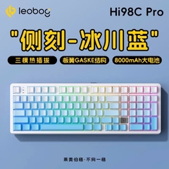 Bàn Phím Cơ Custom Không Dây Leobog Hi98C Pro, Nhôm CNC 3 Mode, Mạch Xuôi, Led RGB, Phím Cơ Hotswap