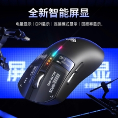 Chuột Gaming Không Dâu Aula SC650, 3 Mode Kết Nối, Màn Hình Đa Nhiệm, Paw 3311, Polling Rate 1000Hz