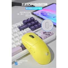 Chuột Gaming Không Dây Aula SC680, 3 Mode Kết Nối, Dual 8K Polling rate, PAW3395, Hiệu Năng Esport