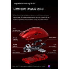 Chuột Gaming Không Dây EWEADN S9, Hiệu Năng Cao, 8K Polling Rate, MCU Dual Core, PAW3950 Flag Ship