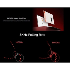 Chuột Gaming Không Dây EWEADN S9, Hiệu Năng Cao, 8K Polling Rate, MCU Dual Core, PAW3950 Flag Ship