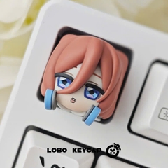 Keycap Artisan Lobo 5 Toubun 5 Nàng Dâu Resin 1u Nhiều Nhân Vật Trang Trí Bàn Phím Cơ