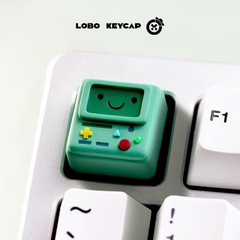 Keycap Artisan Lobo BMO - Adventure Time Resin 1u Nhiều Nhân Vật Trang Trí Bàn Phím Cơ
