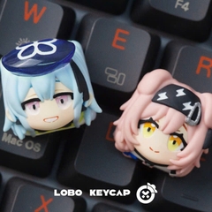 Keycap Artisan Lobo Chủ Đề Arknight Resin 1u Nhiều Nhân Vật Trang Trí Bàn Phím Cơ
