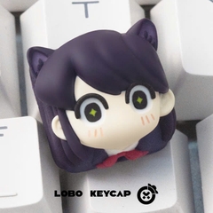 Keycap Artisan Lobo Komi San Resin 1u Nhiều Nhân Vật Trang Trí Bàn Phím Cơ