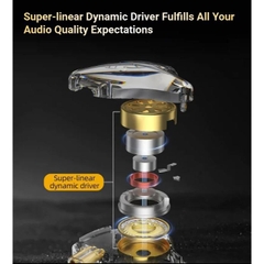 Tai nghe KZ EDX Lite Tai Nghe IEM Chất Âm HIFI Khử Tiếng Ồn QDC C Pin Cáp Tháo Rời Jack 3.5mm