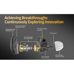 Tai Nghe CCA CRA Pro Tai nghe nhét tai có dây HiFi giảm tiếng ồn cho thể thao và chơi game