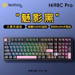 Bàn Phím Cơ Custom Không Dây Leobog Hi98C Pro, Nhôm CNC 3 Mode, Mạch Xuôi, Led RGB, Phím Cơ Hotswap