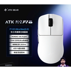 Chuột Gaming Không Dây ATK F1 V2 Series Siêu Nhẹ 38G PAW3950 Ultra Nordic 54H20 Rate 8K