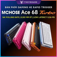Bàn Phím Cơ Esport Mchose Ace68 Turbo 16K Polling Rate Đầu Tiên Rapid Trigger 0,001mm