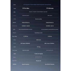 Chuột Gaming Không Dây Ergonomic ATK Y9 Dula 8K Polling Rate Paw 3950 Form Tay Phải