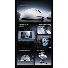 Chuột Gaming Không Dây Ergonomic ATK Y9 Dula 8K Polling Rate Paw 3950 Form Tay Phải