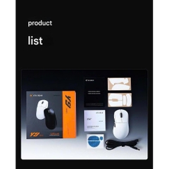 Chuột Gaming Không Dây Ergonomic ATK Y9 Dula 8K Polling Rate Paw 3950 Form Tay Phải