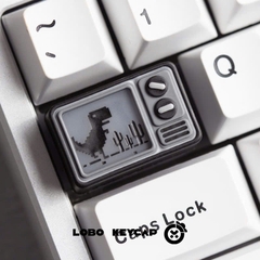 Keycap Artisan Lobo Xuyên Led Rusty Lake Và Khủng Long Google Resin 1,5u Trang Trí Phím Cơ