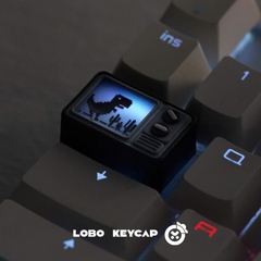 Keycap Artisan Lobo Xuyên Led Rusty Lake Và Khủng Long Google Resin 1,5u Trang Trí Phím Cơ