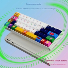Bàn Phím Cơ Không Dây Nhôm CNC MMD KM40 Layout 40 Nhỏ Gọn 3 Mode Hỗ Trợ QMK VIA
