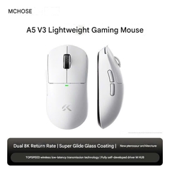 Chuột Không Dây Gaming Mchose A5 V3 Dual 8K Polling Rate Siêu Nhẹ 56G Lớp Phủ Super Glide