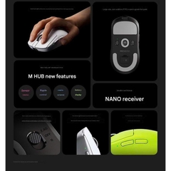 Chuột Gaming Không Dây Mchose A7 V2 Series Cảm Biến PAW 3950TI Dual 8K Polling Rate