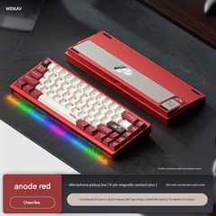 Bàn Phím Cơ Nut65 3 Modes, Nhôm Cnc, Mạch Xuôi Led Rgb Hotswap Ball Catch