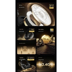 Tai Nghe Gaming Không Dây ATK N9 Phiên Bản Nâng Cấp Mercury M1 Âm Thanh Vòm 7.1 Esport