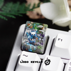 Keycap Artisan Lobo Hollow Knight SILKSONG Resin 1u Nhiều Nhân Vật Trang Trí Bàn Phím Cơ