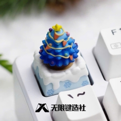 Keycap Artisan Lobo Infinite Key Chủ Đề Giáng Sinh Xmas Resin 1u Trang Trí Bàn Phím Cơ