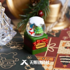 Keycap Artisan Lobo Infinite Key Chủ Đề Quả Cầu Tuyết Xmas Resin 1u Trang Trí Bàn Phím Cơ