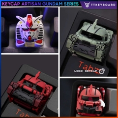 Keycap Artisan Lobo Chủ Đề GUNDAM Nhiều Nhân Vật Resin 1U Trang Trí Bàn Phím Cơ Chính Hãng