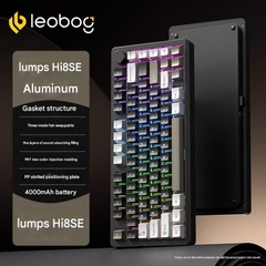 Bàn Phím Cơ Custom Không Dây Leobog Hi8SE, Nhôm CNC 3 Mode, Mạch Xuôi, Led RGB, Hotswap