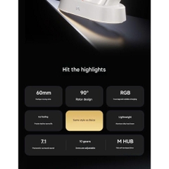 Tai Nghe Không Dây Gaming Flagship Mchose V9 Turbo Sạc Không Dây Từ Tính RGB Màng Loa 60mm