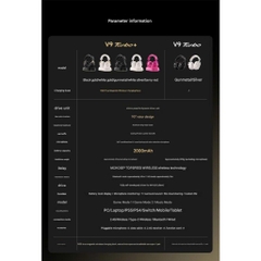 Tai Nghe Không Dây Gaming Flagship Mchose V9 Turbo Sạc Không Dây Từ Tính RGB Màng Loa 60mm