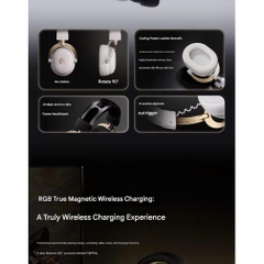 Tai Nghe Không Dây Gaming Flagship Mchose V9 Turbo Sạc Không Dây Từ Tính RGB Màng Loa 60mm