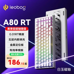 Bàn Phím Cơ Rapid Trigger LEOBOG A80 RT Rapid Trigger 0,01mm 8K Polling Rate Chuyên Esport