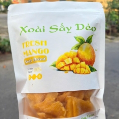 Xoài Sấy Dẻo Không Đường – Chua Ngọt Tự Nhiên | Không Phẩm Màu – Không Chất Bảo Quản