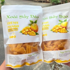 Xoài Sấy Dẻo Không Đường – Chua Ngọt Tự Nhiên | Không Phẩm Màu – Không Chất Bảo Quản