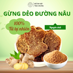 Kẹo Gừng Dẻo Đường Nâu Gừng Lát Nguyên Chất Đường Nâu