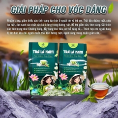 Trà lá nam 10 vị chính hãng detox giảm cân thải độc gan an toàn hiệu quả, hộp 60 gói