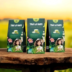 Trà lá nam 10 vị chính hãng detox giảm cân thải độc gan an toàn hiệu quả, hộp 60 gói