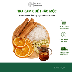 Trà Cam Quế Hoa Nhài - Giảm Stress, Đau Họng, An Thần, Giữ Ấm Cơ Thể, Tăng Đề Kháng - Tiệm Nhà Bia