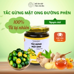 Tắc Gừng Mật Ong Đường Phèn 440gr - Hỗ trợ ho, viêm họng, đau rát cổ họng - Tiệm nhà Bia