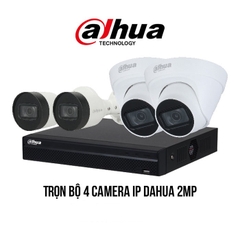 Trọn bộ 4 camera IP Dahua 2MP giá rẻ