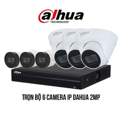 Trọn bộ 6 camera IP Dahua 2MP giá rẻ