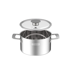 Bộ nồi Inox liền khối Elmich Hera EL-8134IN size 18, nồi hấp 22 chảo 20, chảo 26cm