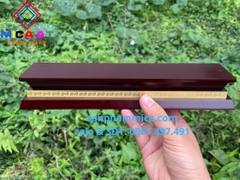 Biển chức danh mica đế gỗ 12x24 cm