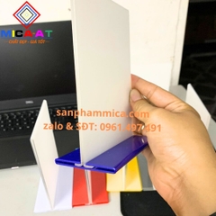 Menu Mica Để Bàn A6 Đế Lùa 2 Mặt Trong Suốt