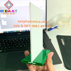 Menu Mica Để Bàn A6 Đế Lùa 2 Mặt Trong Suốt