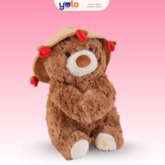TEDDY ÔM HOA SIÊU DỄ THƯƠNG – QUÀ TẶNG NGỌT NGÀO