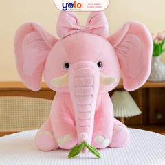 Gấu bông bé voi vương miện siêu dễ thưởng kute, thú nhồi bông hình con voi